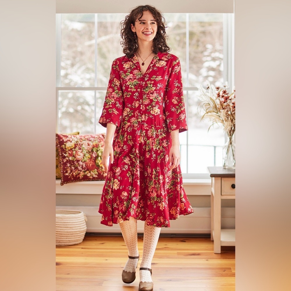 April C🌸rnell | Cerise Dropwaist Dress
